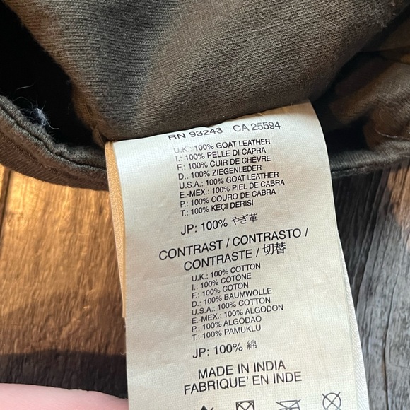 Diesel Suede Army Green Cropped Vest w/ Zipper Size Small - Picture 4 of 6